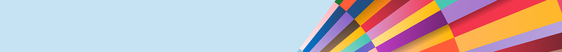 Light purple background with abstract colorful image on the right