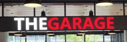 The Garage banner.