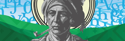 Drawing of Native American