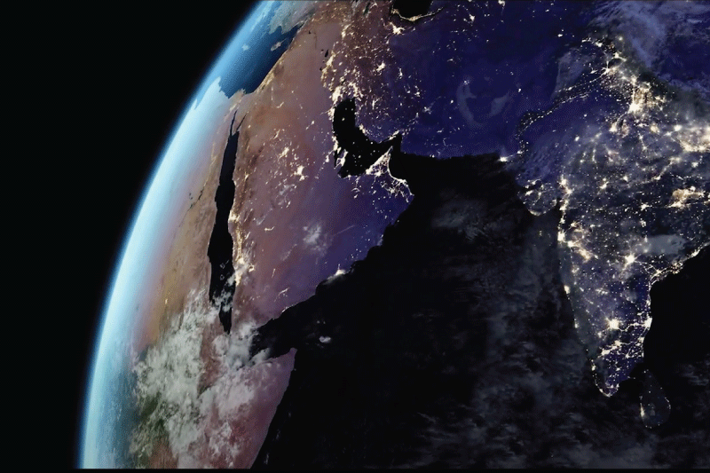 View of Earth from space