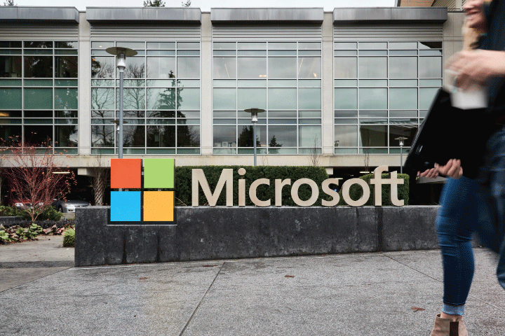 Photo of Microsoft sign